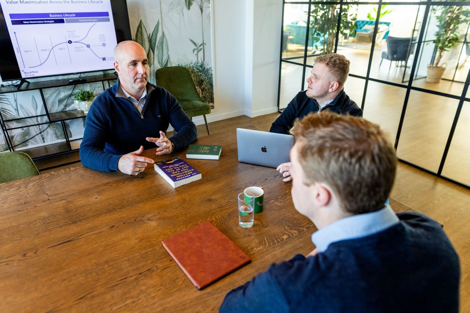 B.D. Dalton in a mentoring session