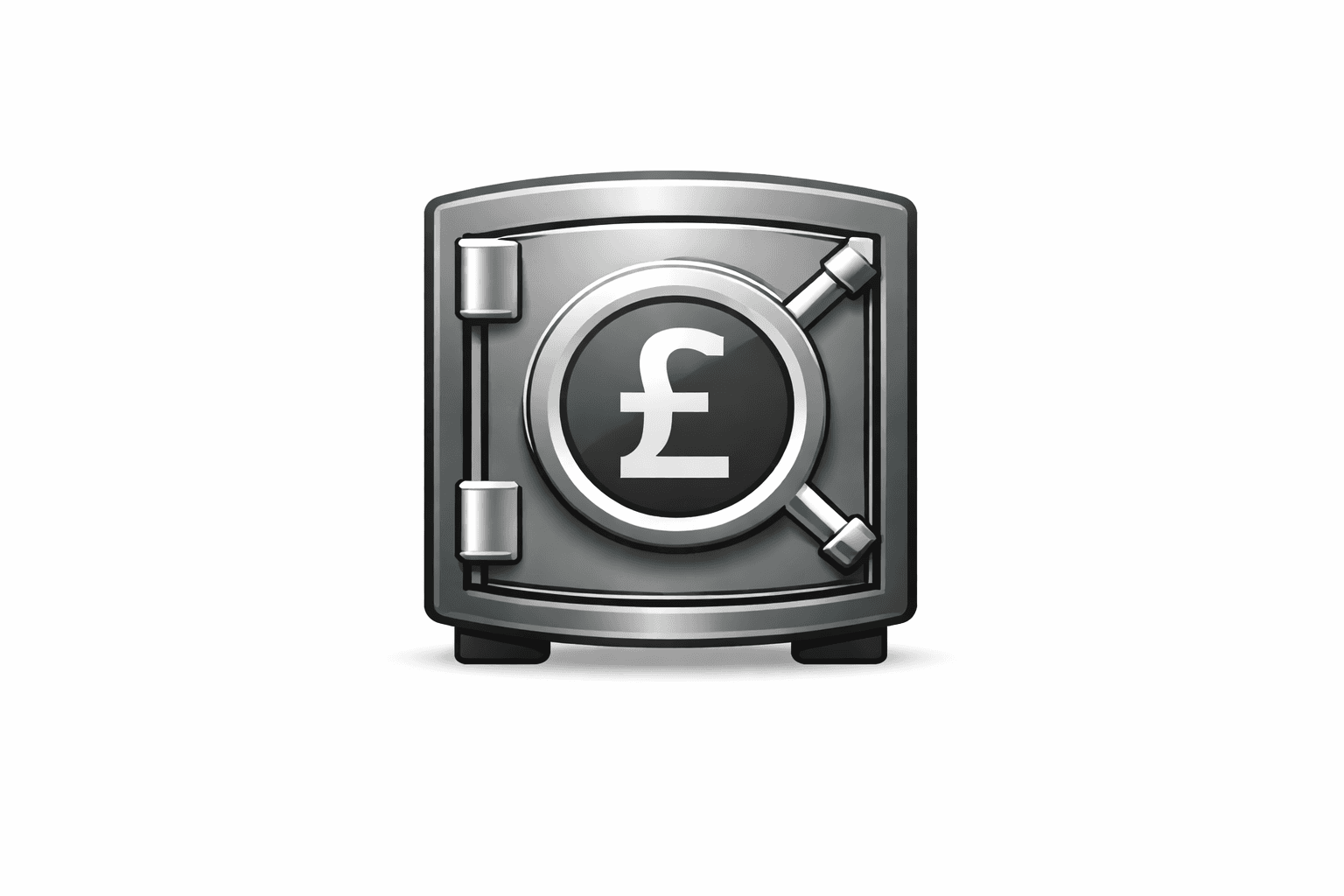 Safe with pound symbol representing the Financial Security pillar